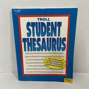 Troll Student Thesaurus Paperback Reference Book Study Guide 9"x7"